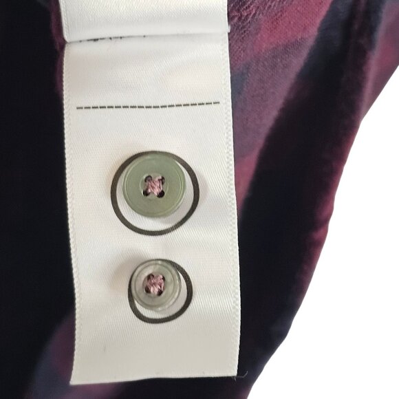 UnTuckit Men M Red Black Check Plaid Country Western Farmer Casual Outdoor Shirt - Picture 11 of 11